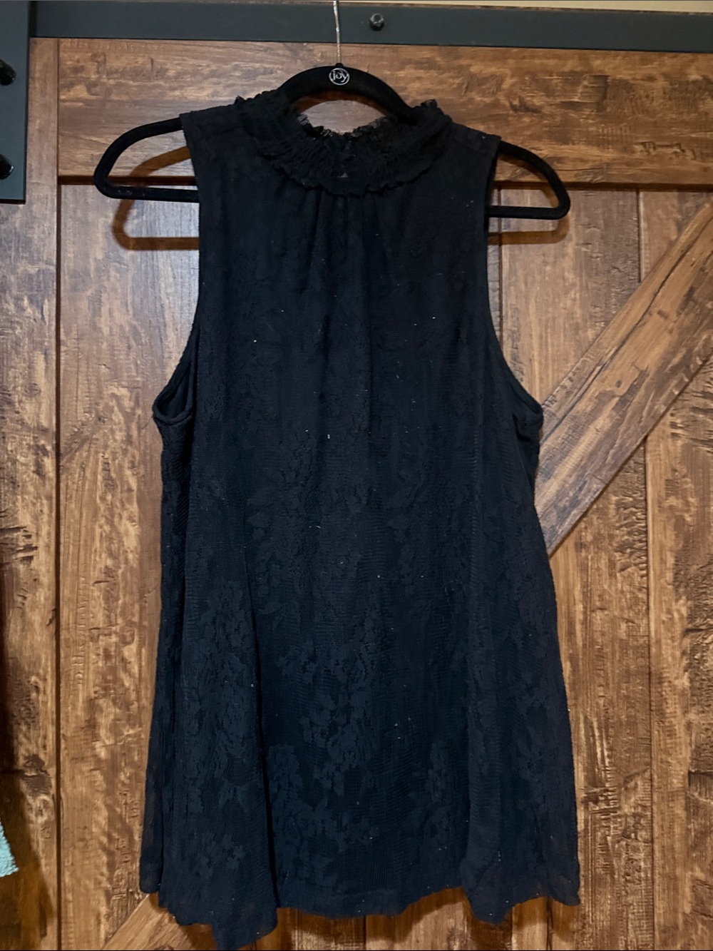 torrid Black Lace High-Neck Sleeveless Tank Top
